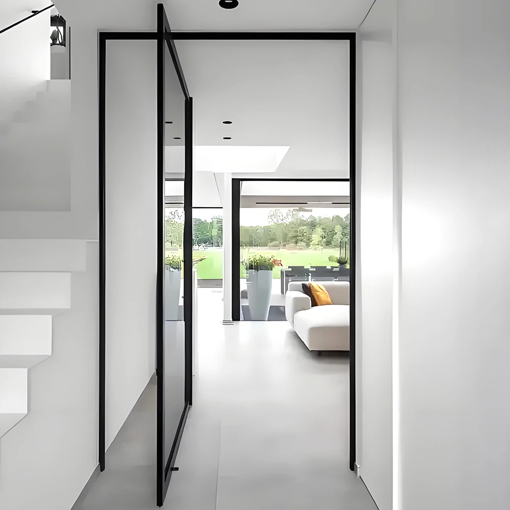 High-end Long-handled Heavy-duty Safety Adjustable Pivot Entrance Door For Aluminum Doors