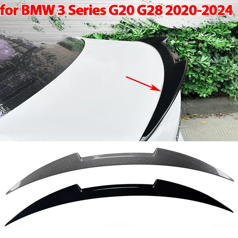

Задний спойлер для BMW 3 серии G20 G28 320i 325i 330i 2020-2024 ABS глянцевый черный гоночный спойлер крышки багажника отделка