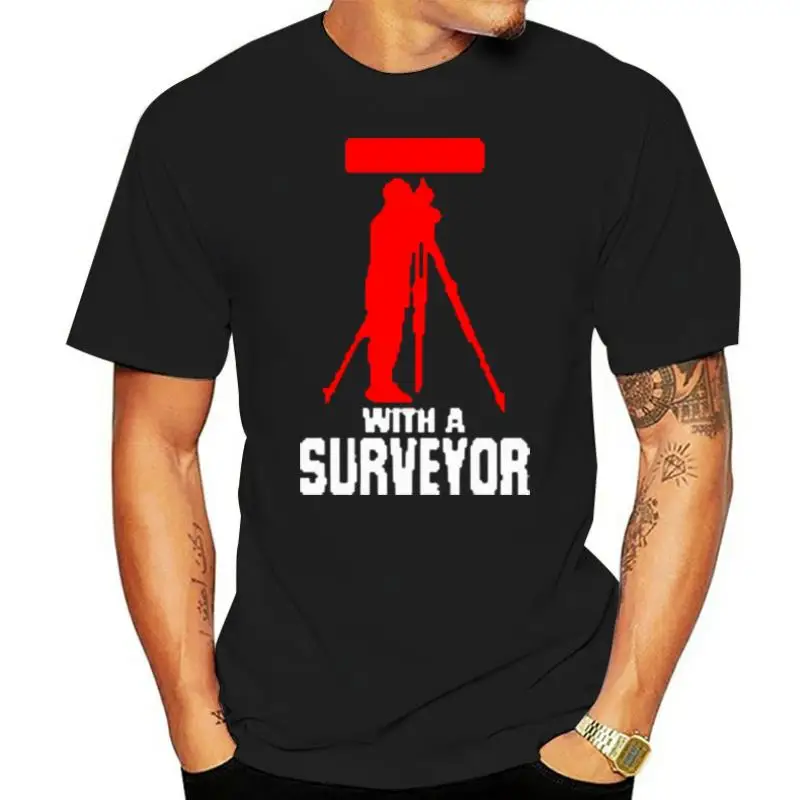 Men t shirt A man with a surveyor Women t-shirt