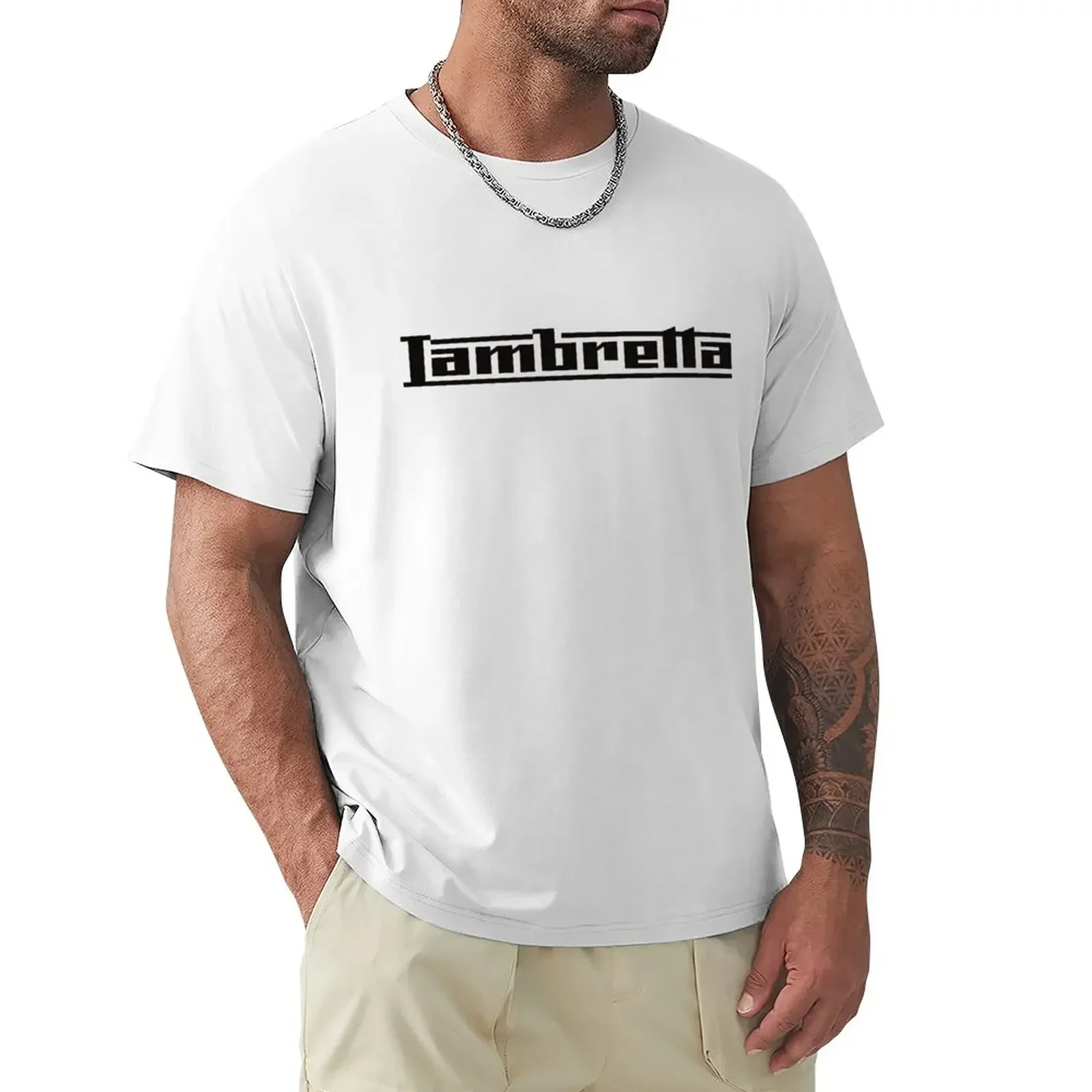 Lambretta design T-Shirt rapper graphic tees tops baggy shirts t shirt for men