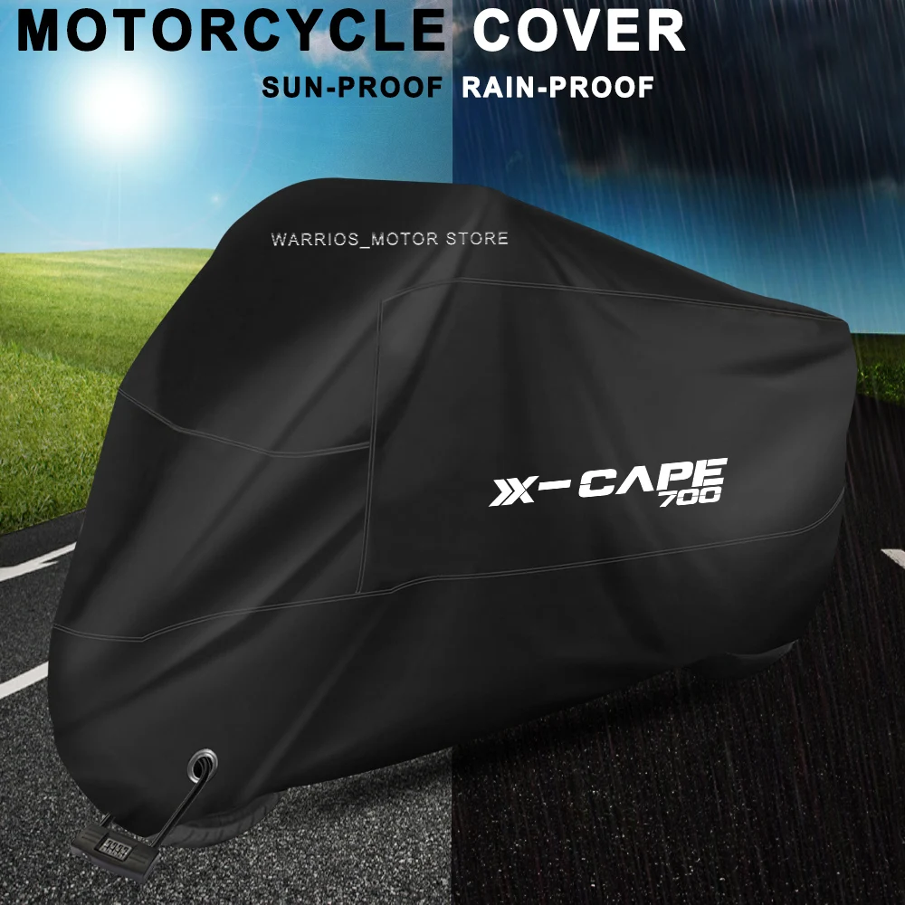 

Для Moto Morini X-Cape 700 2025 чехол для мотоцикла УФ-защитный пылезащитный снегозащитный чехол для мотоцикла от дождя на открытом воздухе водонепроницаемый чехол