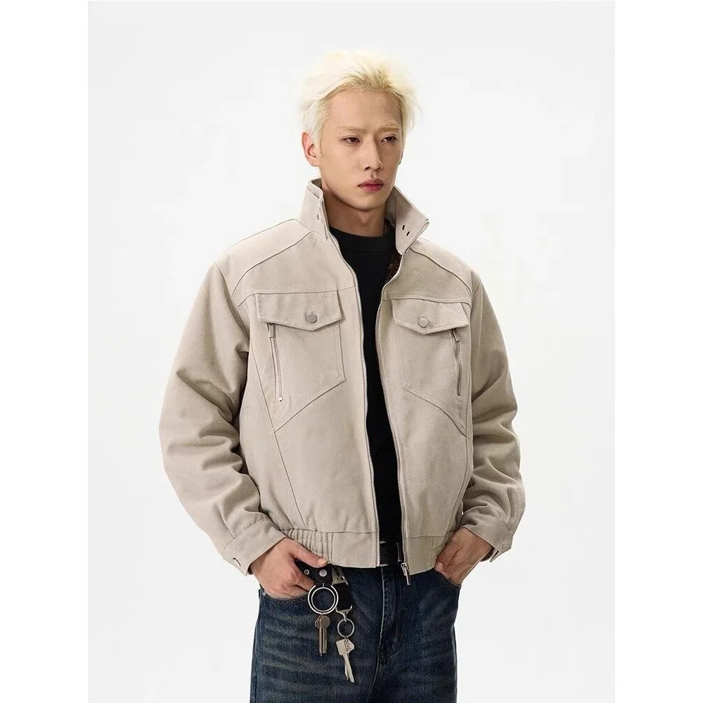 

Men'S Winter Jacket Coats Mens Furis Hombre Asymmetric Phosphorescent Snow Demi-Season Wool Super Down Zip-Up Tactical Varsity