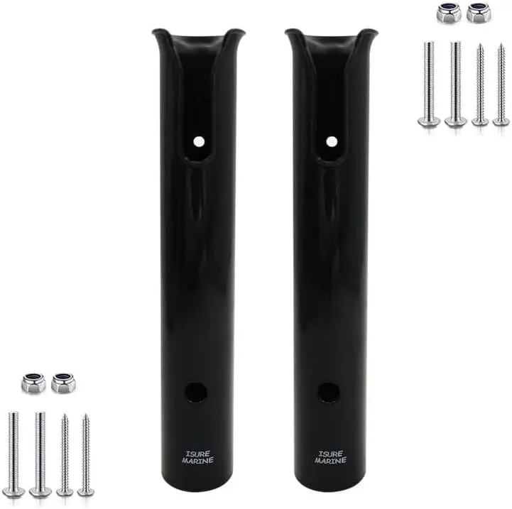 

Fishing Rod Holder Wall Mount Boat Side Bracket 2/3/4/6 Pole Tubes with Screws