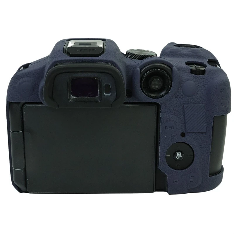 強化ガラス液晶保護フィルム + キヤノン EOS R7用、マイクロ一眼カメラバッグシリコンケース R7ケース ソフトラバーケース