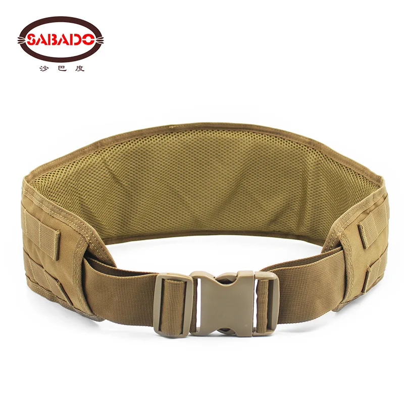 Men Tactical Belt Molle Modular Low Profile Padded Patrol with Mesh Lining Battle 80-150cm