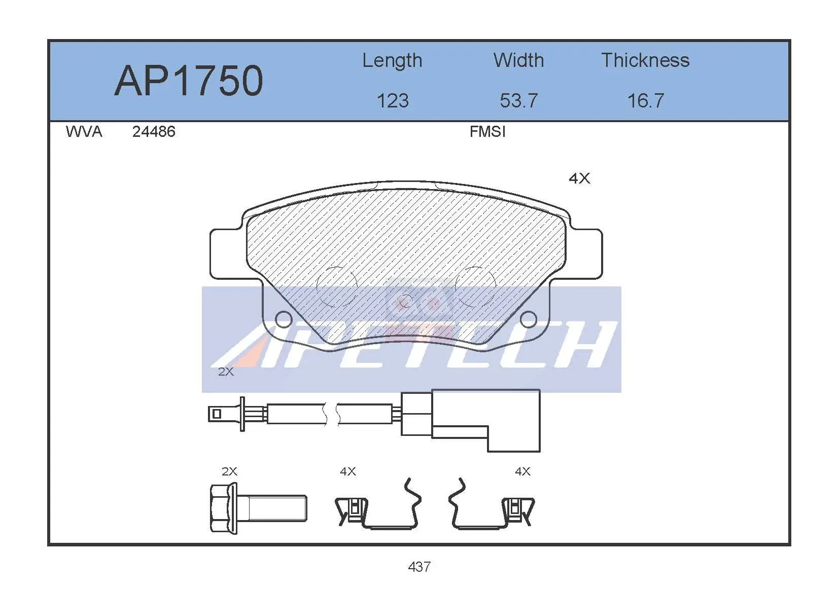 Store code: AP1750 for brake BALATA rear 07 TRANSIT 2.2-2.4tdci V347 