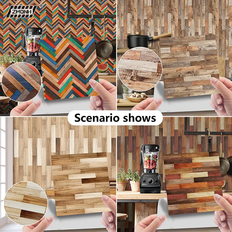 

[H]1Pc 1:12 Dollhouse Miniature Grain Floor Wallpaper Tiles Sticker Bathroom Living Room Decor Toy Doll House Accessories