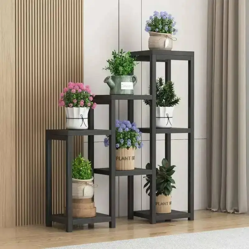 

Balcony Aesthetics Modern Indoor Flower Shelf Plantenrek Living Room Plant Display Shelf Light Luxury Organizer Home Furniture