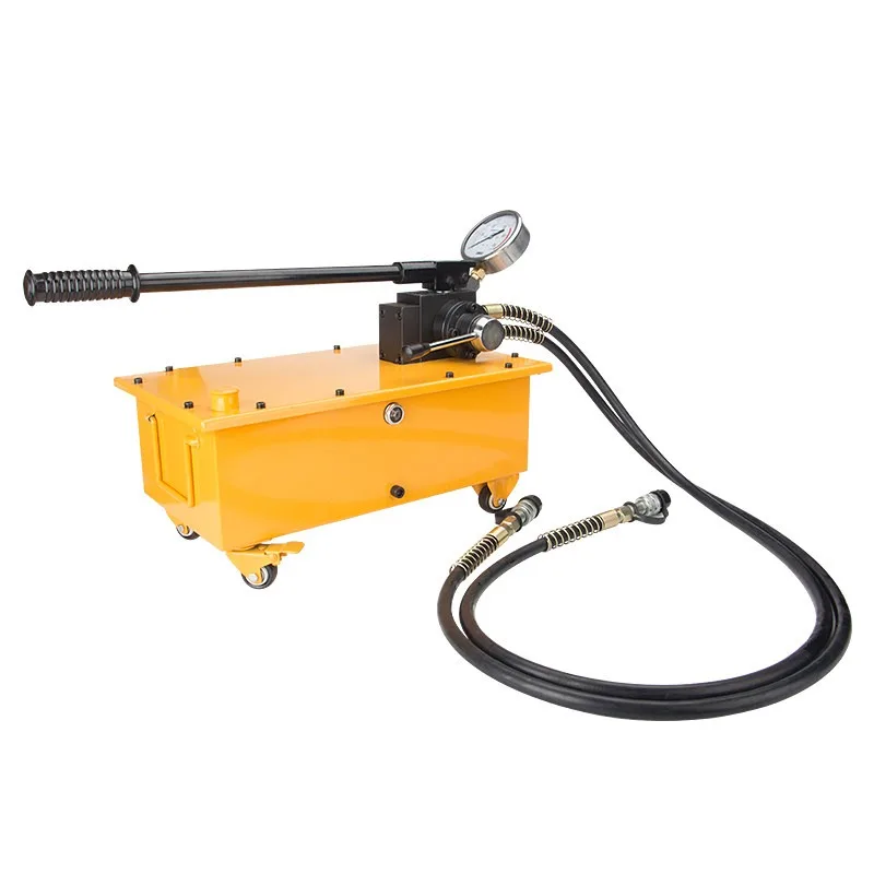 

Ultra High Pressure Manual Hydraulic Pump 7L Dual Circuit Large Oil Capacity For Double Acting Cylinder Remote Operation