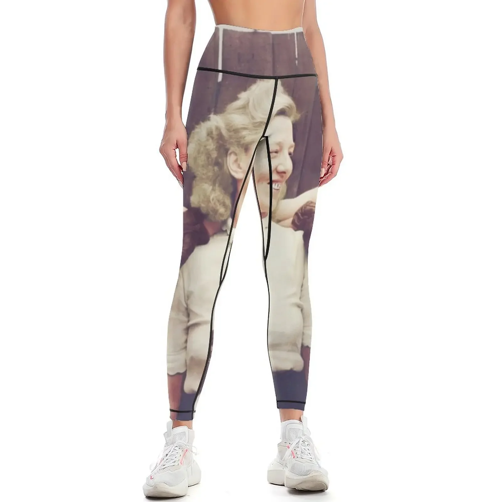 

The Kray Twins in colour Leggings for physical sporty woman push up Womens Leggings