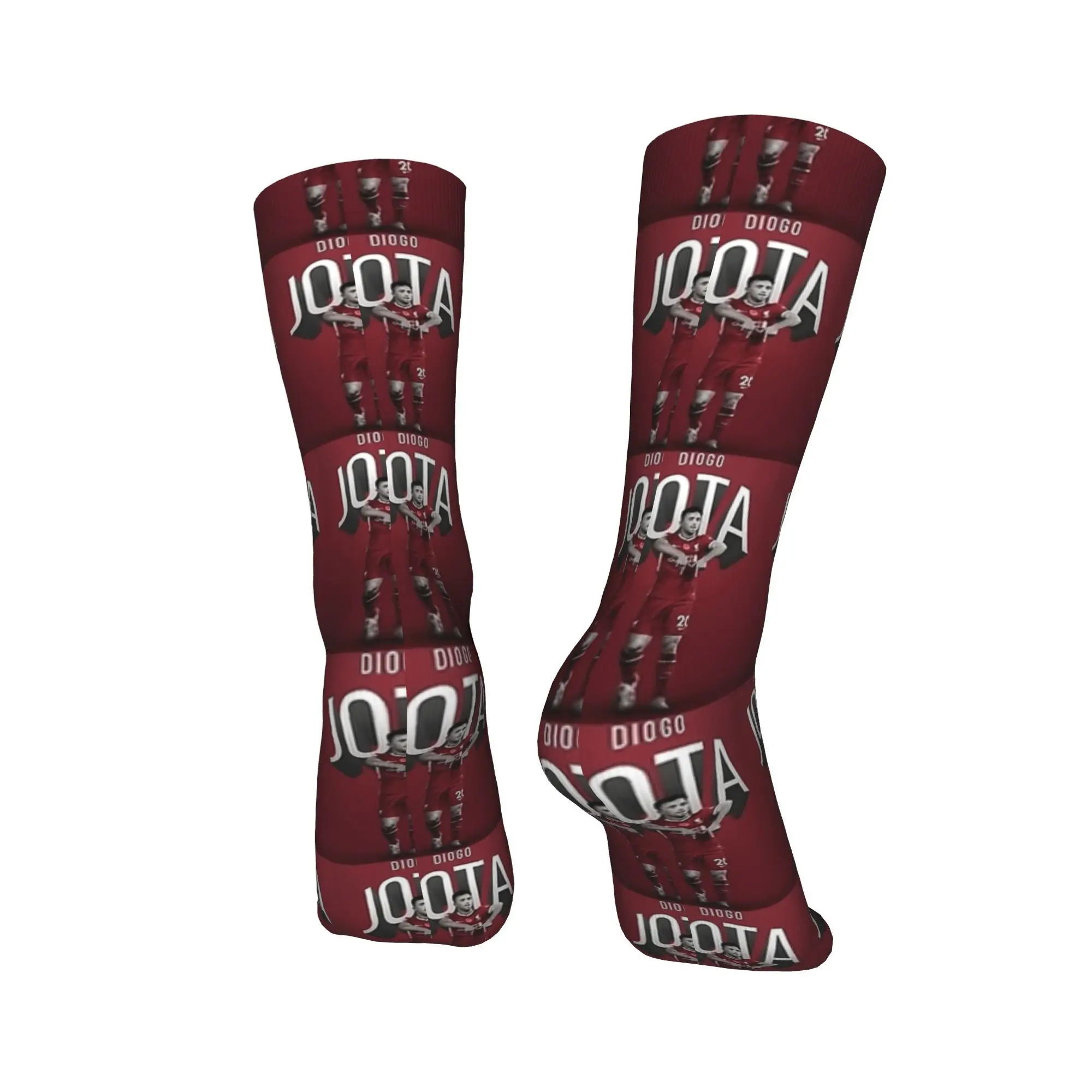 Женские и мужские носки Diogo Jota Walpaper, Нескользящие средние мягкие носки, зимние винтажные велосипедные носки с графикой