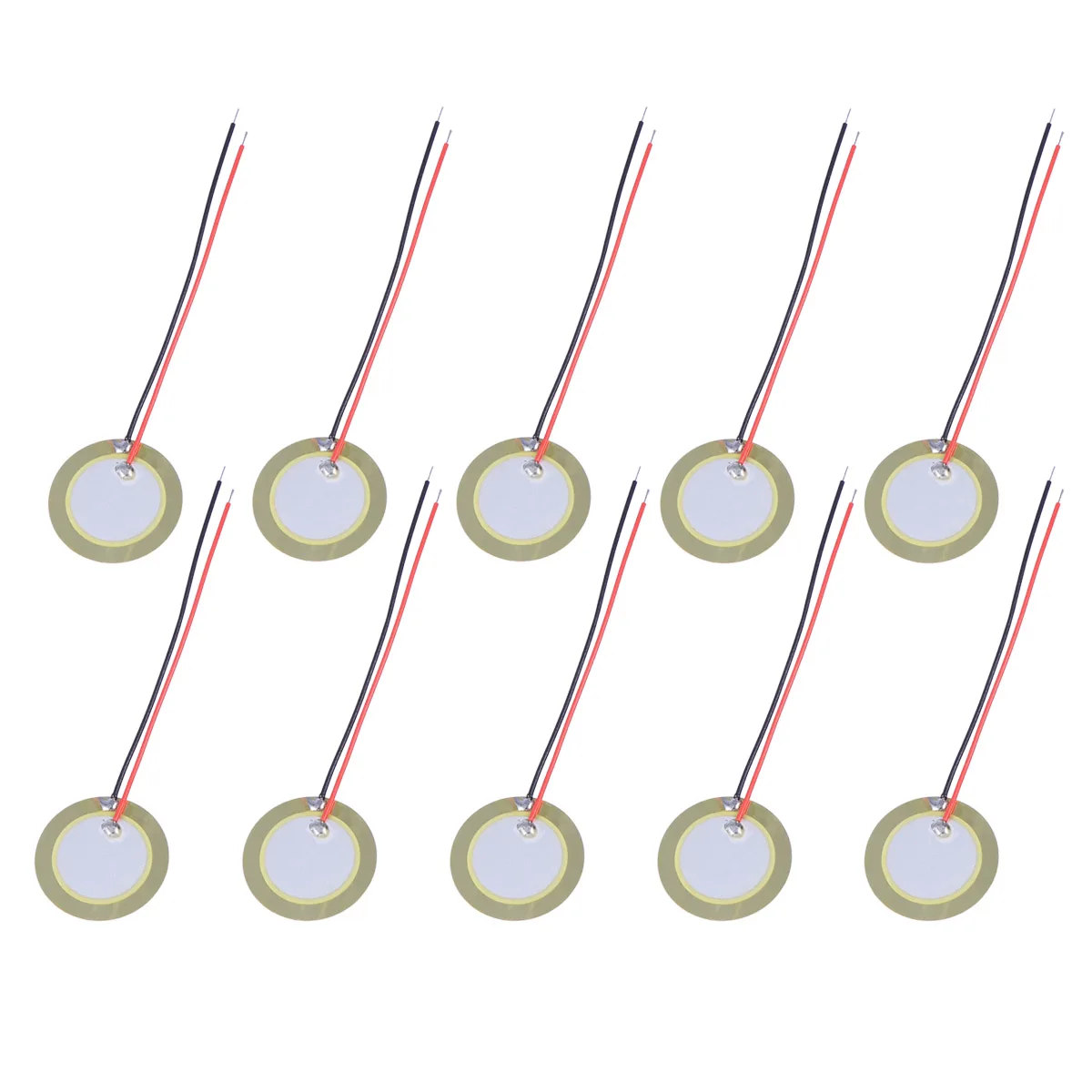 

10pcs 20Mm Brass Plate Disc Diaphragm Buzzer Element Pickup Component For Guitar Accessories Stompboxes Clocks Switch