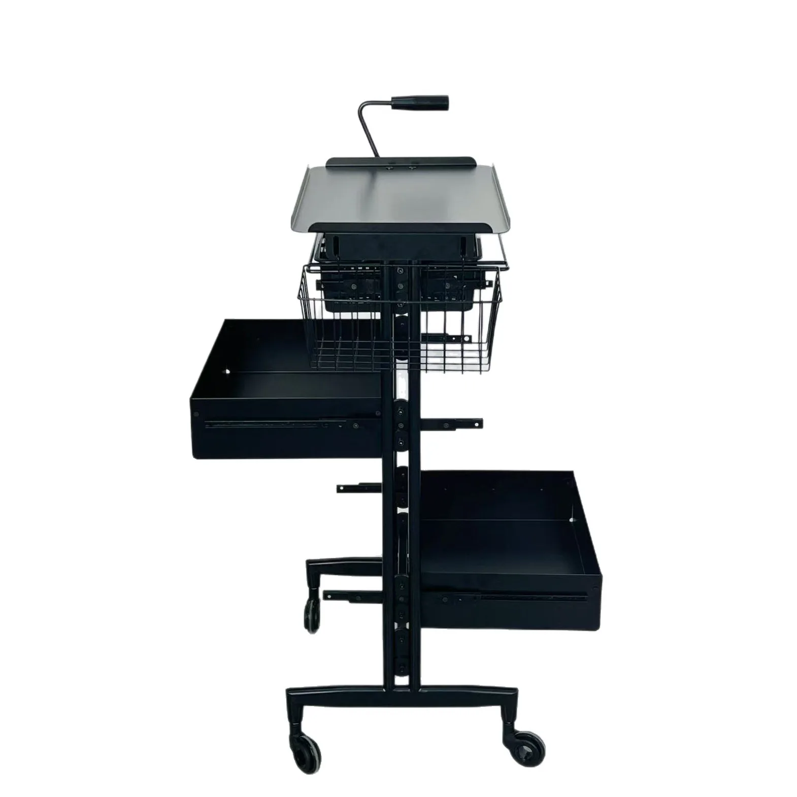 Stainless Steel Beauty Salon Cart Hair Salon Trolley Tool Hair Cutting Hair Folding Special Perm And Dyeing Cart