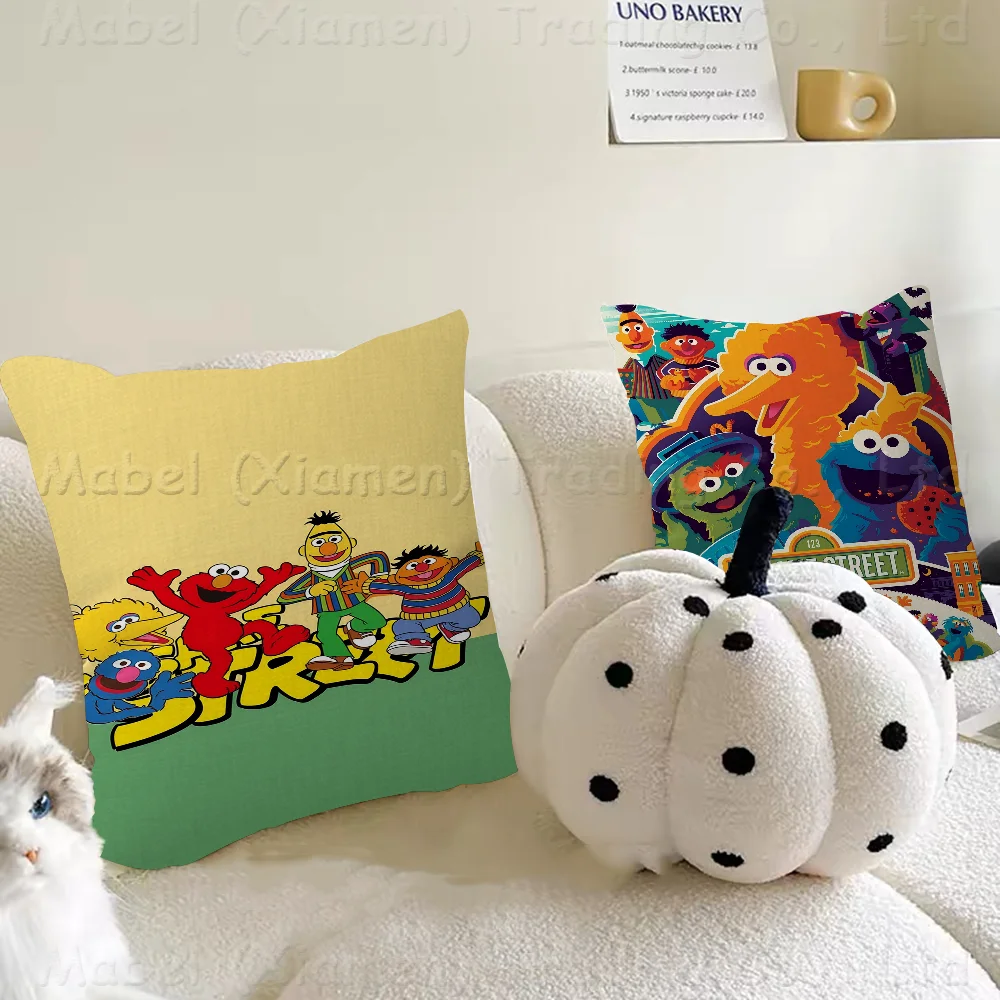 S-Sesame S-Street Movie Personalized Pillow Cover Kids Bedroom Wild Party Decor Pillowcase Kid Birthday Shower Gift