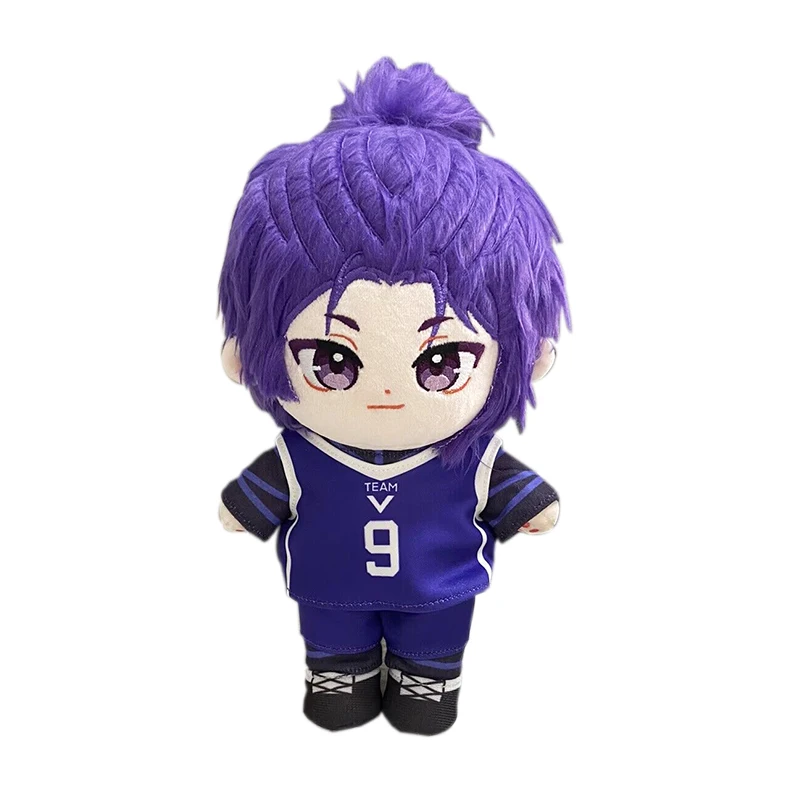 

20CM Game Anime BLUE LOCK Mikage Reo Cosplay Cute Cartoon Plush Cotton doll Birthday Kawaii Dress UP Clothing Dollbody Gift