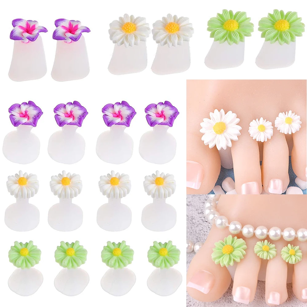 

8Pcs/Pack Silicone Toe Separator Independent Foot Finger Separators Pedicure DIY Toe Support Care Nails Art Manicure Accessory