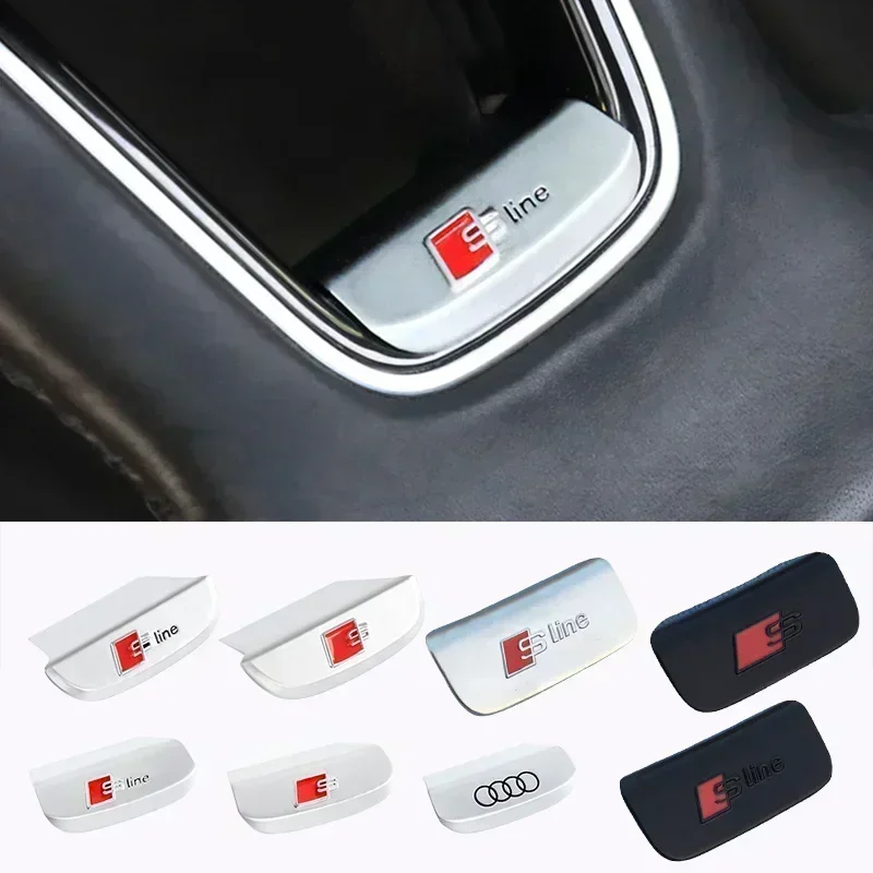 Car Steering Wheel Decoration Sticker For Audi A8 A5 Q7 A7 Q8 S4 A6 A4 S5 S7 S8 SQ5 Car Interior Decoration Accessories