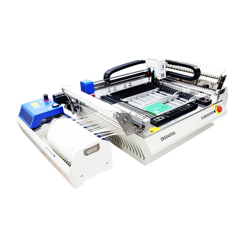 ZB3245TSS Desktop Smt Pick And Place Machine 2 Head Chip Mounter Automatic LED Pick Place Machine Pcb Making Machine With Camera