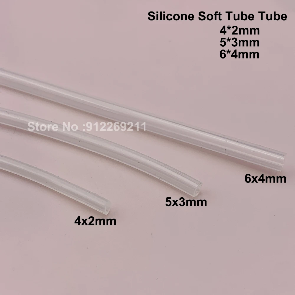 10Meter Silicone Ink Tube Soft Rubber Hose Pipe 4X2MM 5X3MM 6X4MM Tubing For Ink Pump/ Cap Top /Printhead /Syring Roland Mutoh
