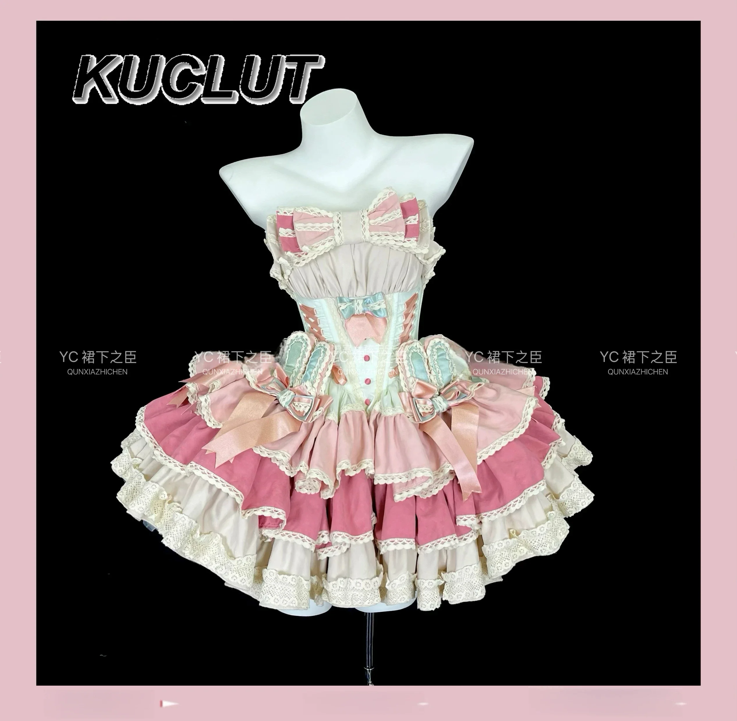 2026 New French Lolita Style Cute and Sweet Princess Dress Puffy Cake Ball  Gown Fashion Elegant Short Dresses for Women Summer - AliExpress 200000345