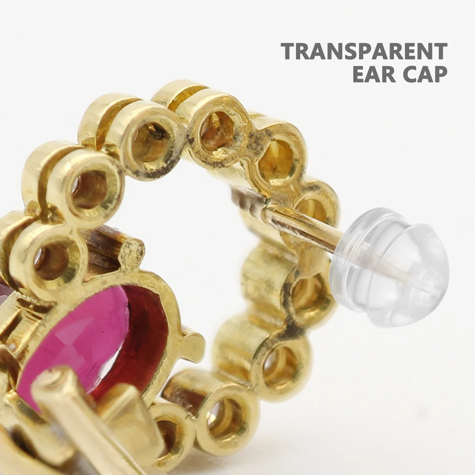 

100pcs Silicone Earring Backs For Heavy Studs Comfortable Wear Durable Replacement Jewelry Making Accessories