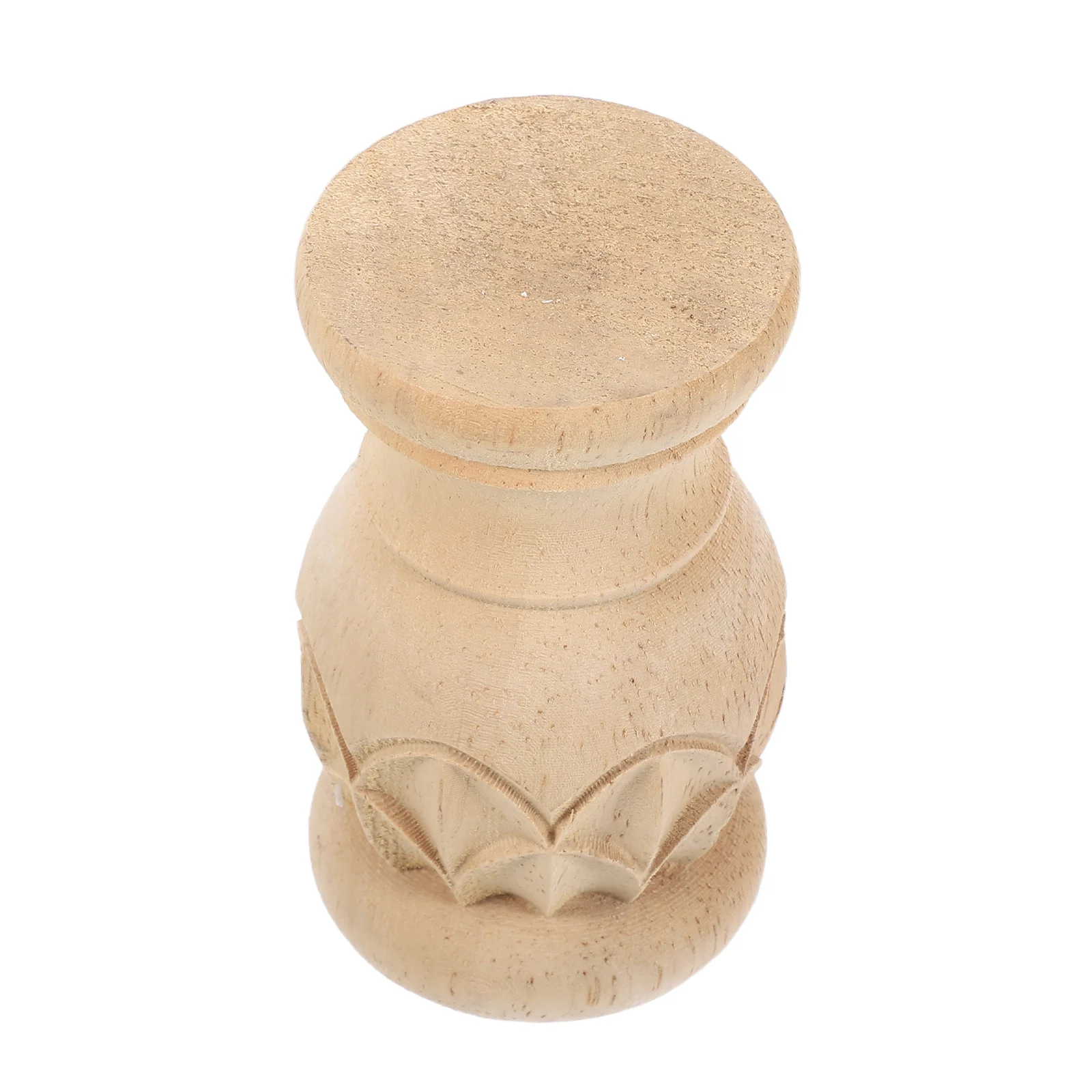 

Unfinished Natural Wood Finial 4.72x2.75 Rustic Staircase Topper Bed Post Fence Cap Decorative Wood Finials Home Decor Indoor