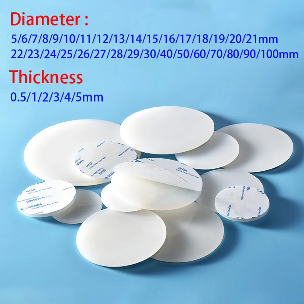 

50pcs 5-100mm Anti-slip Write Self Adhesive Round Silicone Rubber Feet Pad Laptops Keyboards Calculators Monitors Anti-skid Pads
