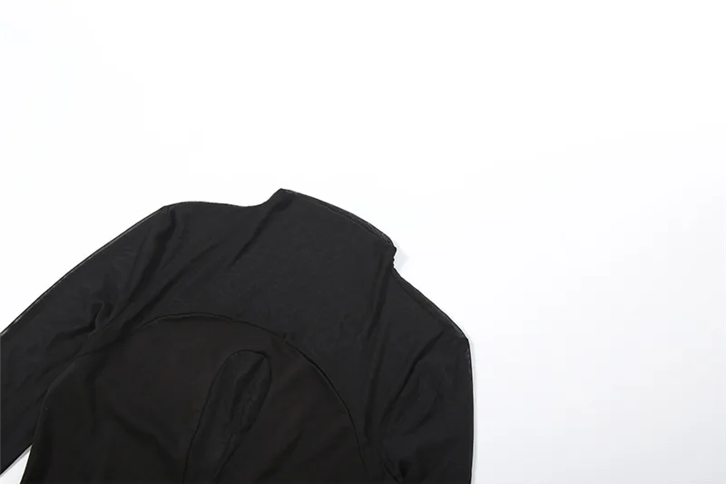 انظر من خلال شبكة المرقعة Ruched غير المتكافئة حورية البحر ماكسي فستان الحفلات المرأة موضة س الرقبة كم كامل سليم عيد ميلاد رداء طويل