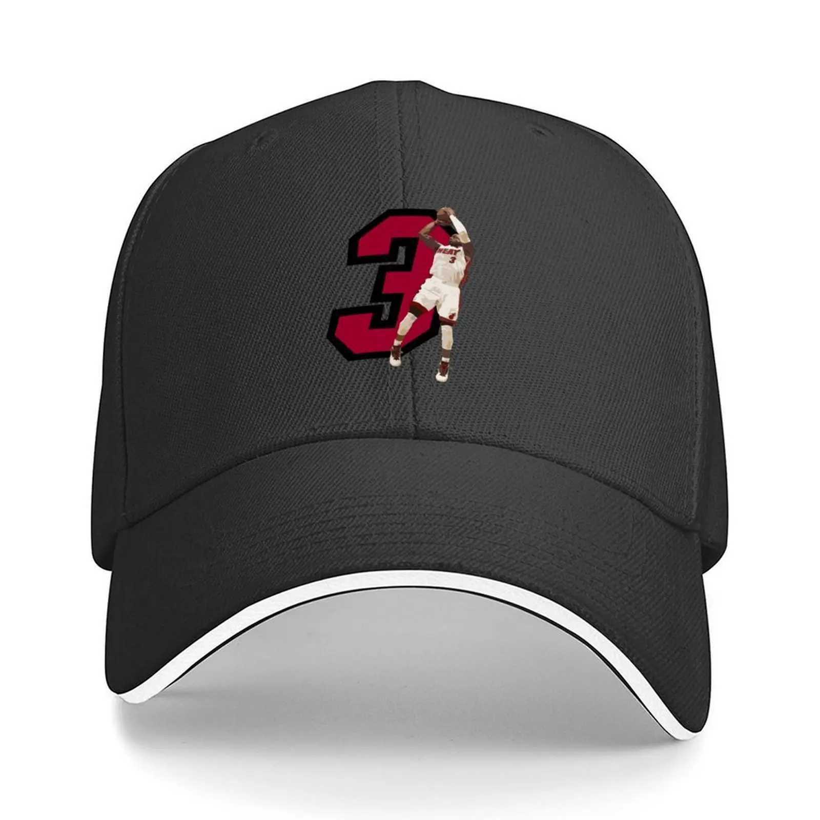 

Dwyane Wade Sticker Baseball Cap Fashion Beach Golf Hat Streetwear derby hat Women's Beach Outlet 2025 Men's