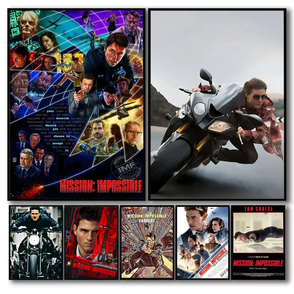 Mission Impossible -The Final Reckoning Poster Sticky Wall Art Printing Waterproof Home Living Bed Room Aesthetic Decor