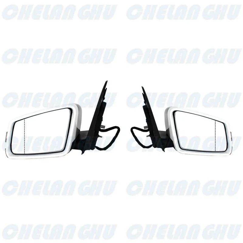 For Benz X204 GLK250 GLK280 GLK300 GLK350 2008 2009 2010 2011 2012 2013 2014 2015 1 Pair 14 Pins White Painted Auto Fold Mirror