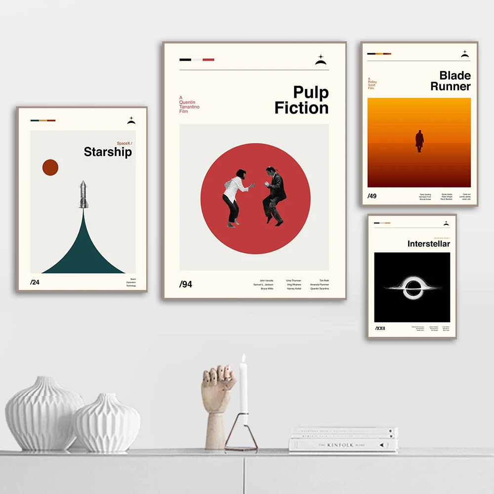 الرجعية قماش اللوحة من اللب الخيال ، بين النجوم شفرة عداء ، المشارك والطباعة ، مجردة جدار الفن ، فيلم صورة ، غرفة نوم ديكور ، 2049 #2