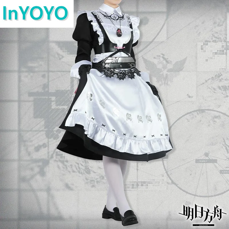 InYOYO Arknights Cosplay Irene Costume Game Suit 2023 AMBIENCE SYNESTHESIA Maid Uniform Dress Halloween Party Outfit S-3XL New