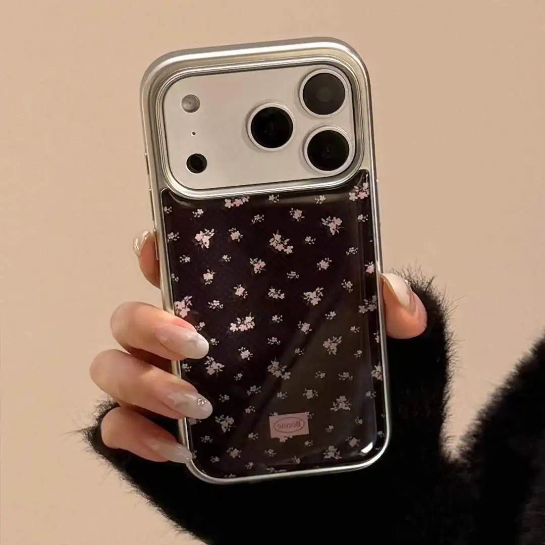 

INS розовый, черный цвет Qiang с гальваническим покрытием и серебряным краем, гелевый чехол для телефона для iPhone 17 Pro max 16, 15, 14, 13, 11, 12 Pro Max Cover