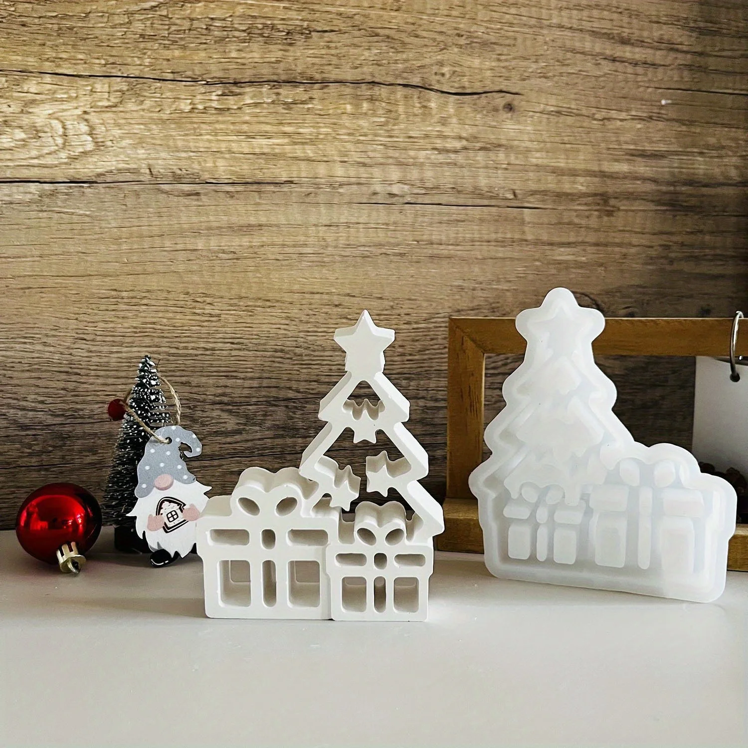 Новогодние елочные украшения, силиконовая форма, сделай сам, рождественская елка ручной работы, подарок, цементная штукатурка, домашний декор