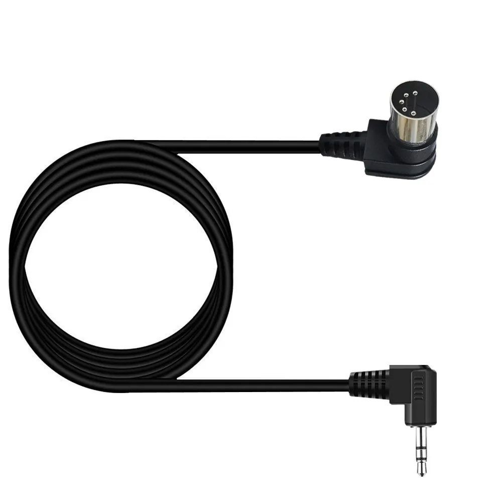 قابس صوت مزدوج الانحناء 3.5 ملم إلى كابل محول MIDI 5-pin لإخراج صوت الكمبيوتر MIDI 5-pin DIN5P