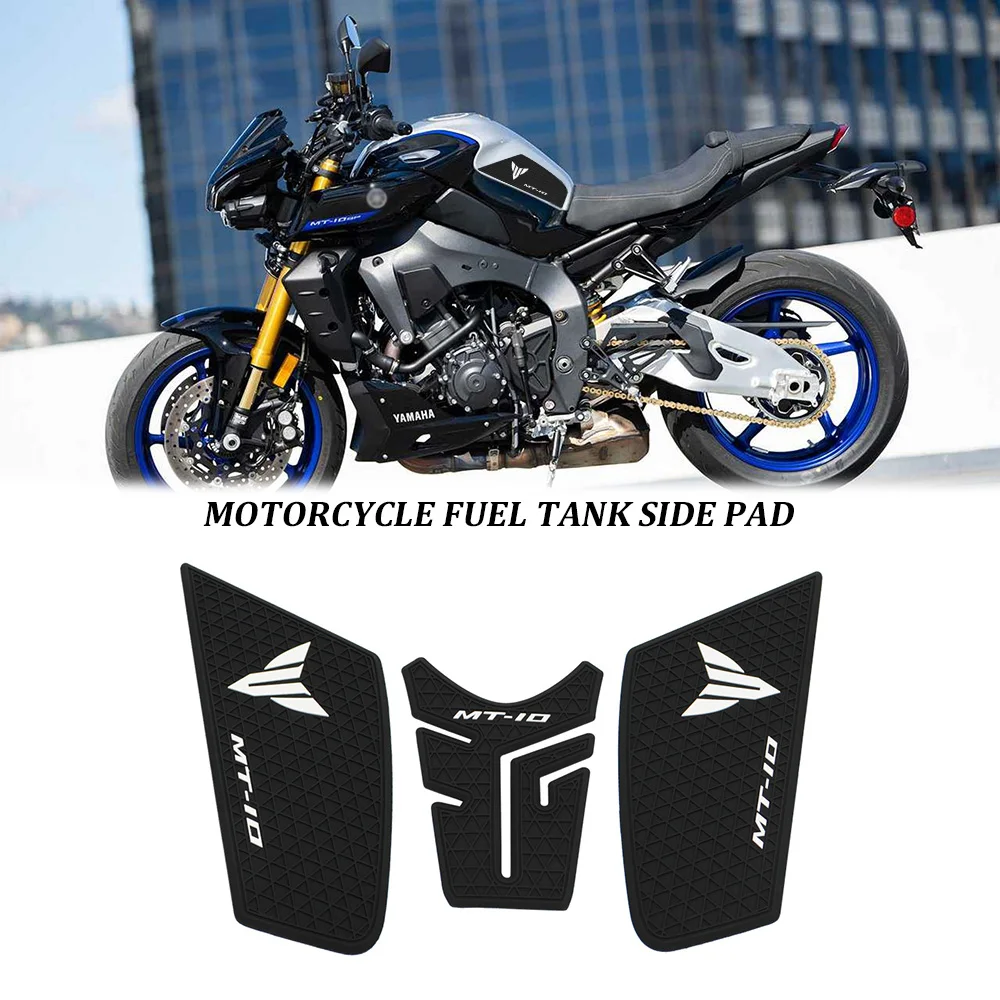 

MT-10 Side Fuel Tank pad Tank Pads Protector Stickers Knee Grip Traction Pad For Yamaha MT10 MT 10 mt-10 2018-2023