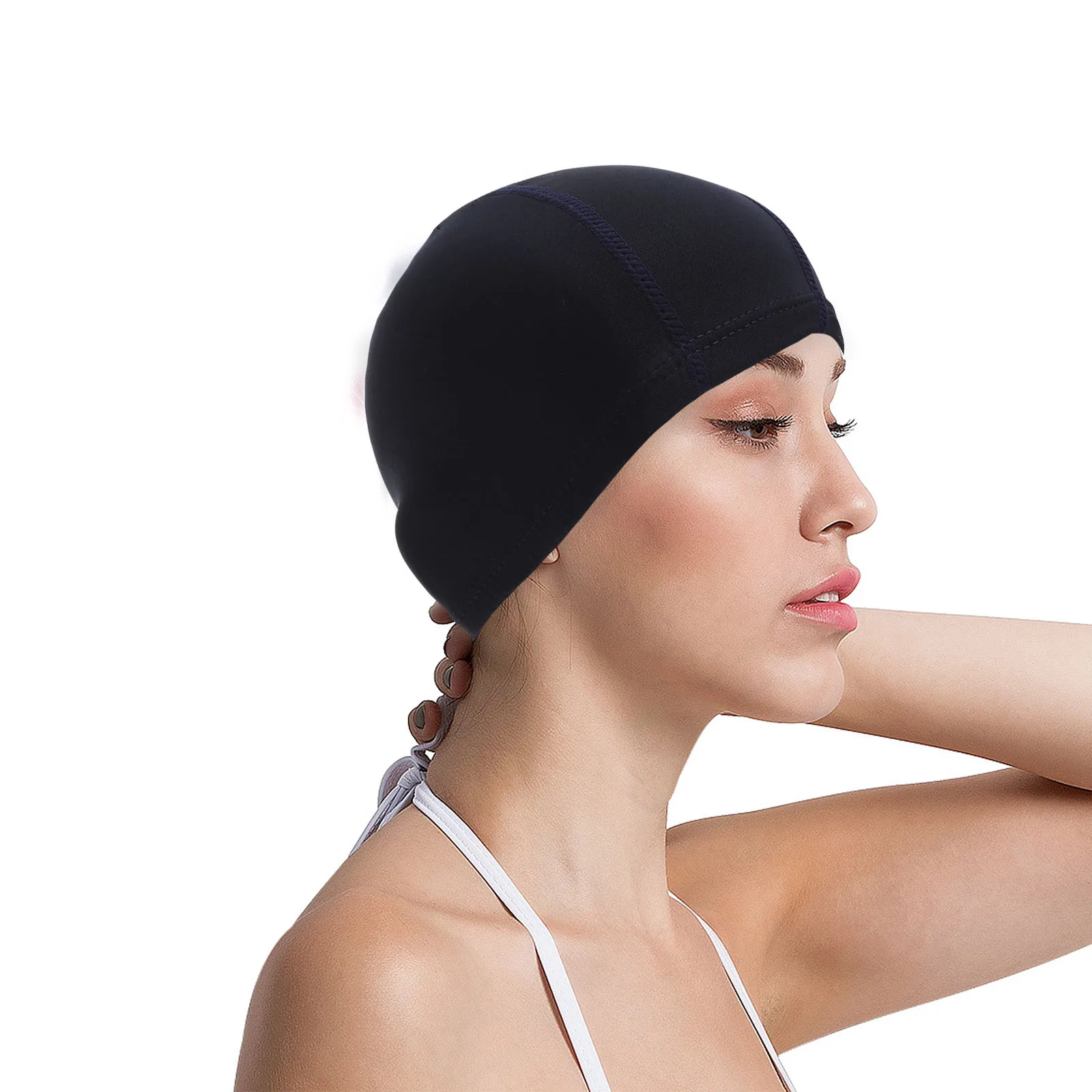 

4 Pcs Swim Caps for Women Swimming Hats Kids Long Hair Water Proof Adults Toddler