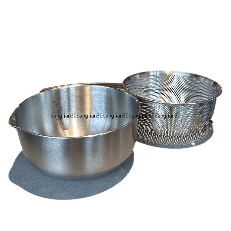 

Rice Basket 316 Stainless Steel Drain Basket, Vegetable Kitchen Fruit Basket, Drain Basin