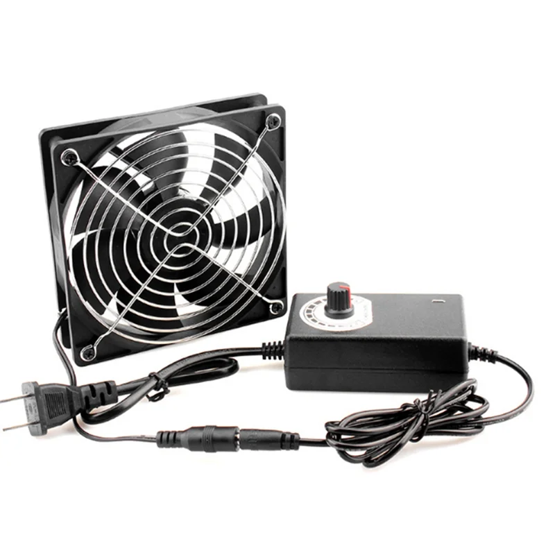 AT28-Cooling Fan With Belt Controller Cabinet Cooling Service Station Cooling Fan US Plug