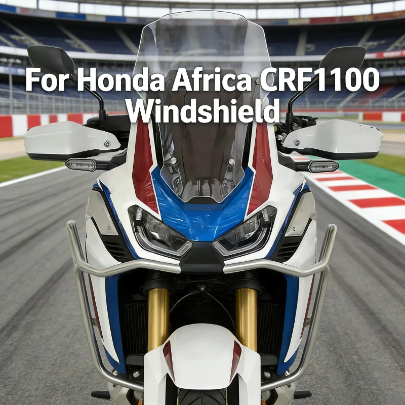 Accessoires de pare-brise avant épaissis pour Honda Africa Dual Cylinder CRF1100 CRF1000 modifiés avec pare-brise haute et déflecteur renforcé