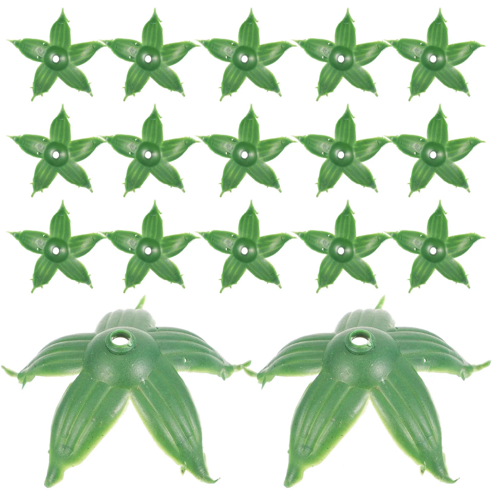 

120Pcs Artificial Flower Sepals Plastic Calyxes DIY Supplies for Fake Soap Rose Craft Arrangement Materials Sepals