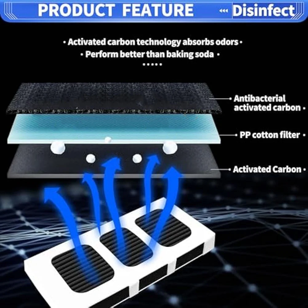 8 Pak penggantian Filter udara kulkas untuk kulkas PAULTRA2 Filter udara kulkas Ultra II