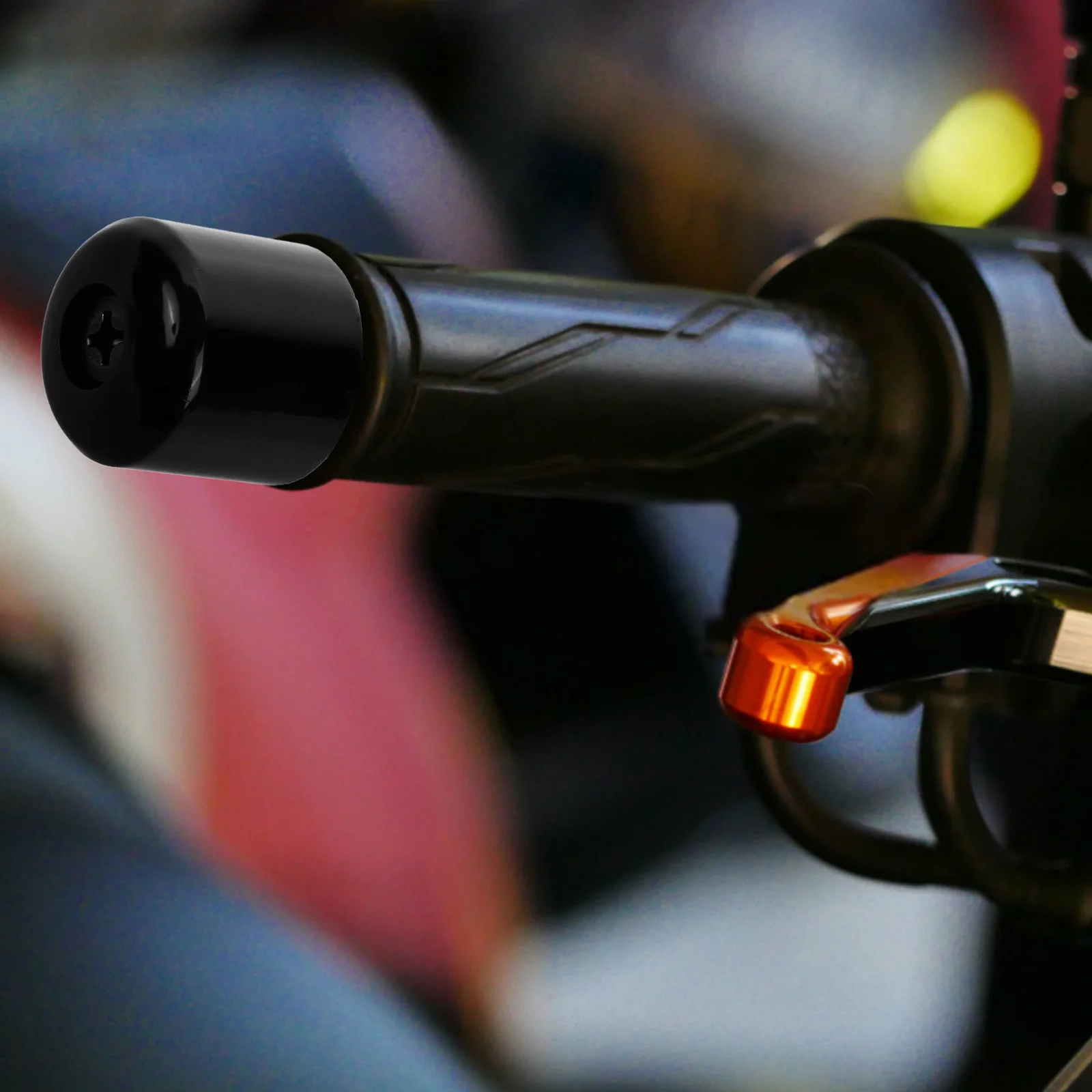 

Motorcycle Handlebar Solid Plug Grip Metal End Caps Universal Fit Enhanced Safety Stylish Look Control Maneuverability