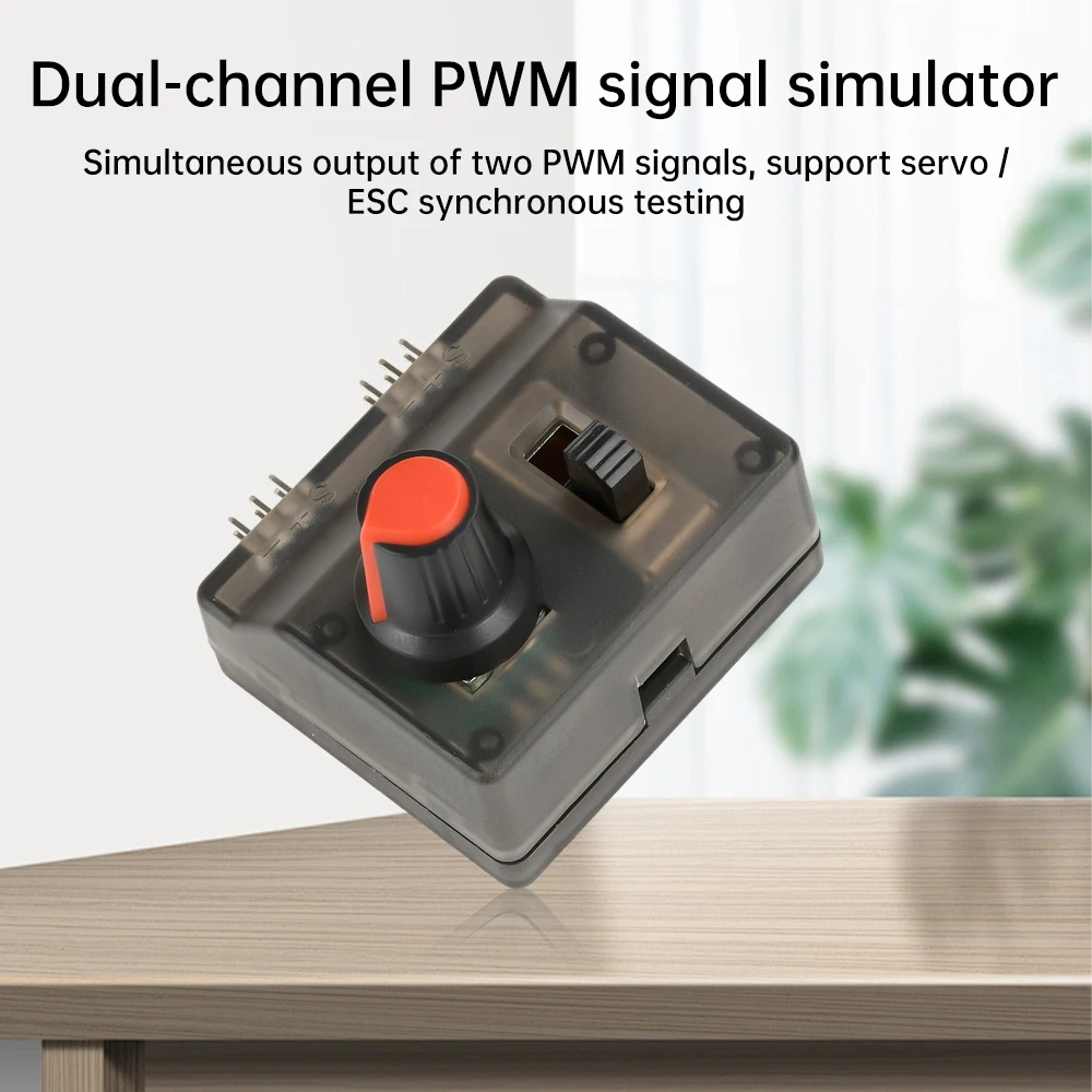 DC 5-8.4V RC Servo Tester ESC Consistency Speed Controller Dual Channel PWM Signal Simulator