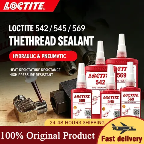 Original Loctite 542 545 554 586 569 Thread Sealant Anaerobic Glue Hydraulic Pneumatic Liquid Pipe Sealant
