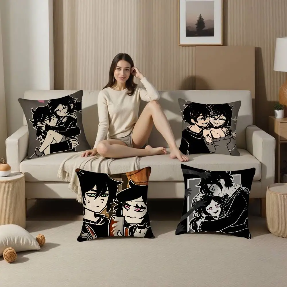 Coffin of A- Andy and Leyley Pillow Case Plush Fabric Soft  Pillowcase Double Sided Print Cushion Cover Household Gifts