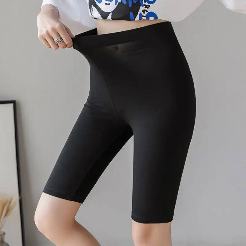 Modal leggings for women wearing thin, anti glare shorts, plus size safety pants, summer cropped shorts