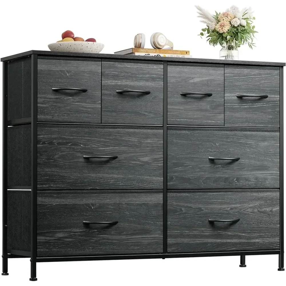 

Dresser for Bedroom with 8 Drawers, Wide Fabric Dresser for Storage and Organization, Bedroom Dresser