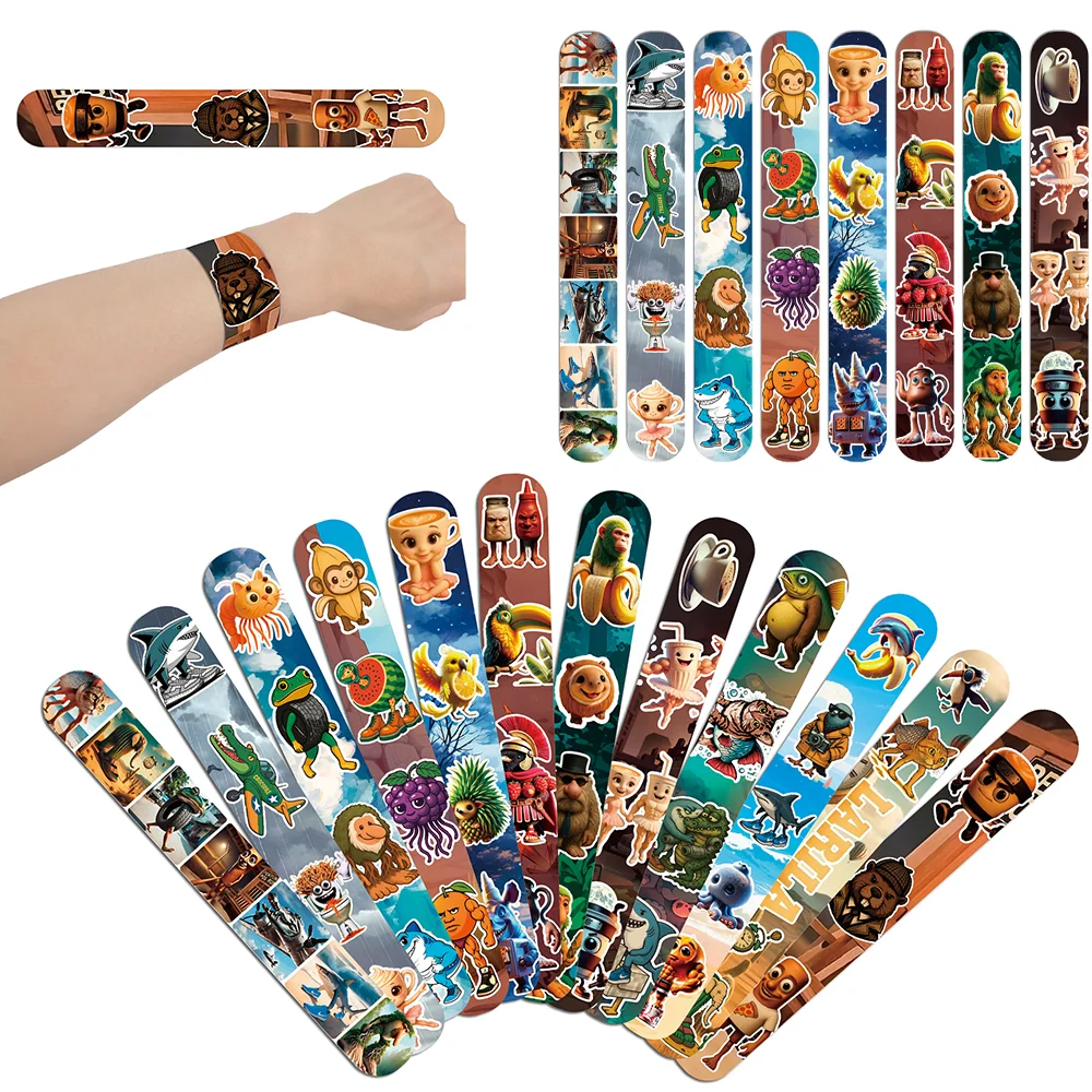 Brainrot italien Tung Tung Sahur Tralalo, cadeaux de fête d'anniversaire, Bracelets à gifle pour enfants, remplissage de sacs cadeaux, fournitures de cadeaux de fête